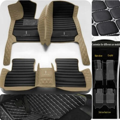 Fit For Lincoln Navigator Car Floor Mats Waterproof Auto Liner Carpets Custom - Image 1 of 4