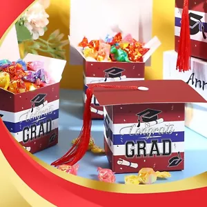 80Pcs Graduation Cap Candy Box Graduation Party Supplies Decorations Gifts - Picture 1 of 7