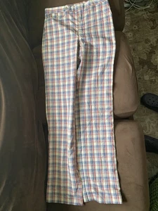 Neu mit Etikett Johnston Murphy 34 R karierte Herrenhose Golf Featherfancies Vintage neu - Bild 1 von 17