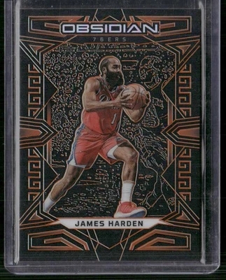 2022-23 Panini Obsidian #69 James Harden Electric Etch Orange #/50 - Image 1 of 2