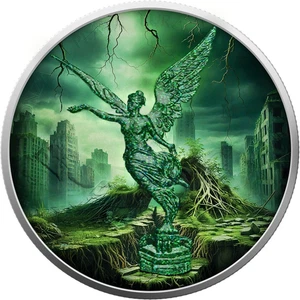1 oz Silver Coin 2024 Mexico Libertad Force of Nature Series EARTH Germania Mint - Picture 1 of 4
