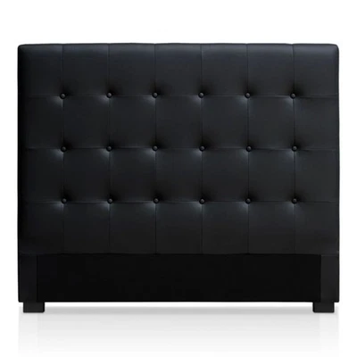 Tête de Lit Capitonnée "Amor" 140cm Noir - Photo 1/2