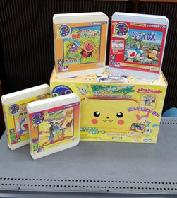 SEGA Video Game Console TOYS Pocket Monster Pico Set w/ 4 Games Adapter AV