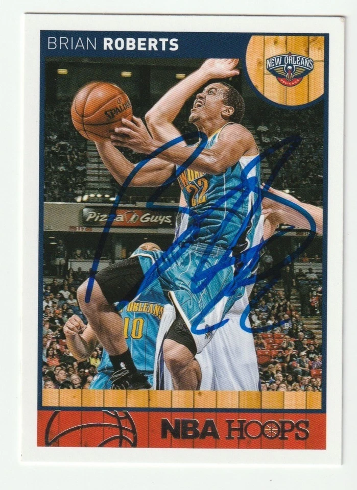 Brian Roberts Signed 2013-14 Panini NBA Hoops Card Auto Pelicans Autograph COA - Image 1 of 1