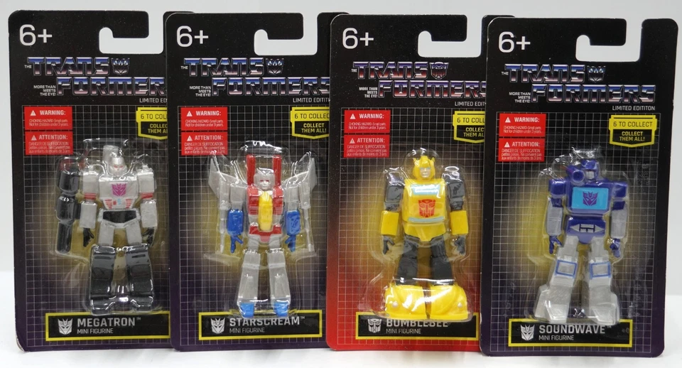 4x Transformers Mini Figuren Limited Edition Hasbro: Soundwave,Starscream, ... - Bild 1 von 1