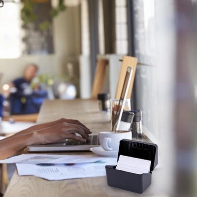 Plastic Name Cards Organizer Index Cards Holder for Case 300 Cards for 3 X 5 Car - Image 1 of 4