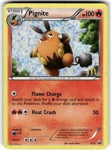 Pokémon Pignite Confetti Holo 4/12 McDonald's Collection 2012 VLP - Picture 1 of 2