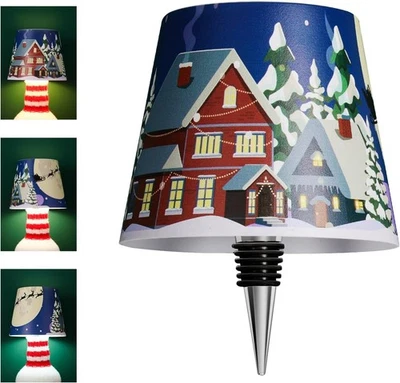 Wireless Bottle Lamp Shade,Rechargeable LED Portable Cordless Table Lamp, 3 C... - Image 1 of 4