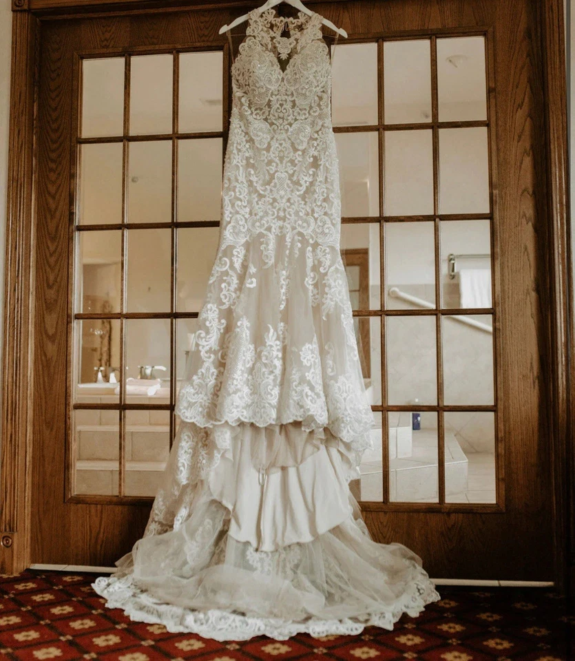 Mori Lee petronella 2024 size 8 wedding gown / dress Ivory - Image 1 of 4