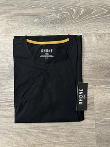 Rhone Men’s MODINO WOOL TEE Black Slim Fit Size XL - Picture 1 of 8
