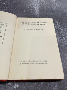 The Study and Teaching of the English Bible by G. Campbell Morgan - Picture 1 of 9