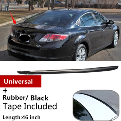 46'' Universal Black Fit For 2009-2013 Mazda 6 Sedan Rear Trunk Lip Spoiler Wing Foto 1 de 4