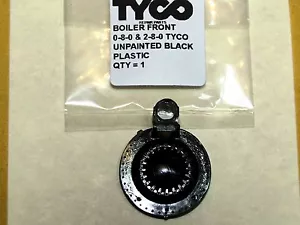 0-8-0 & 2-8-0 TYCO BOILER FRONT, UNPAINTED BLACK PLASTIC FACTORY ORIGINAL PART - Picture 1 of 1