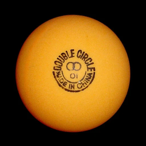 38mm Double Circle 3 star ping pong balls, ORANGE, one gross (12 dozen)**ON SALE