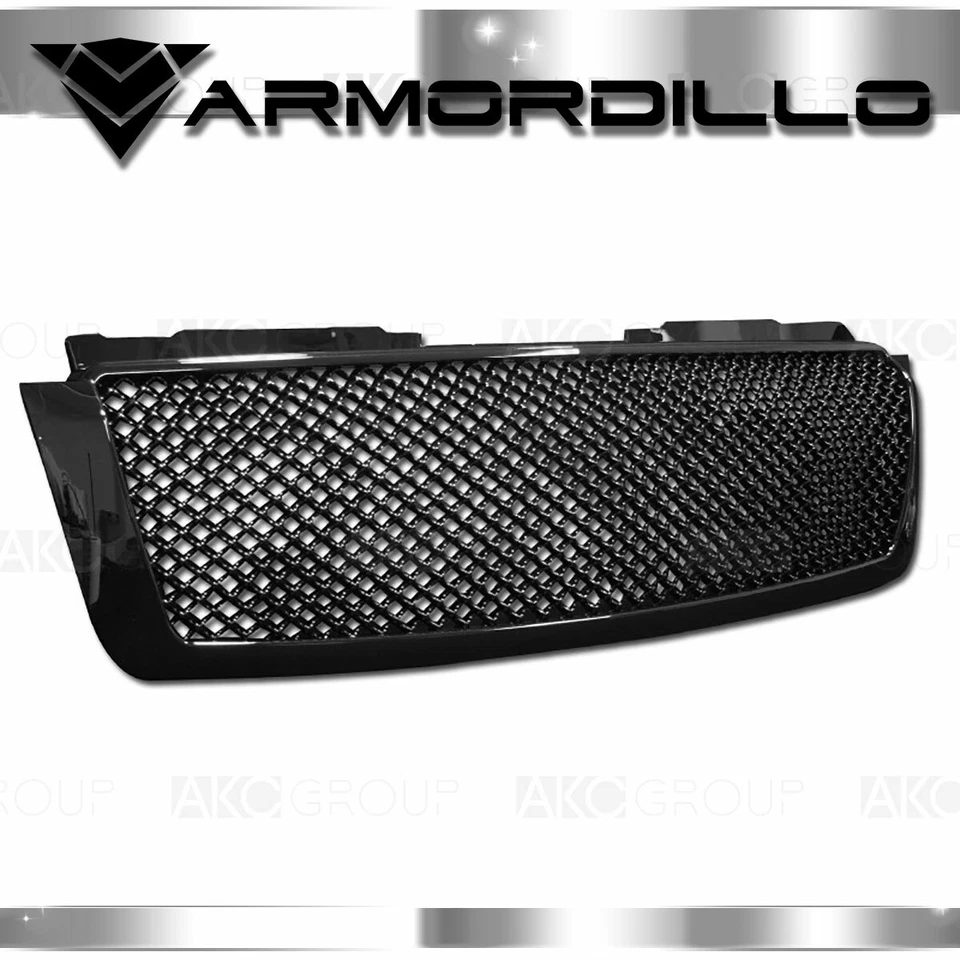 Fits 07-14 Chevrolet Tahoe Mesh Grille Overlay Gloss Black - Image 1 of 1