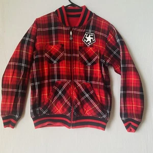 Chaqueta Tribal Gear Clique Reversible Cremallera Completa Ropa de Calle Roja Talla Pequeña S - Imagen 1 de 12