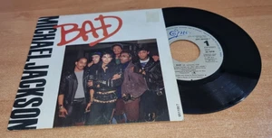 MICHAEL JACKSON Bad 7" SPAIN SINGLE VINYL ULTRA RARE 1987 PROMO GOLD STAMP OOP - Picture 1 of 4