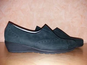Waldläufer Slipper Pumps tannengrün NEU 8 42 Weite H Leder für lose Einlagen - Bild 1 von 3