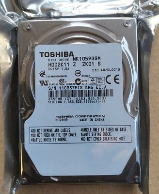  Toshiba 1TB MK1059GSM 8MB SATA 2.5" Laptop HDD Hard Disk Drive 12.5mm - Image 1 of 4