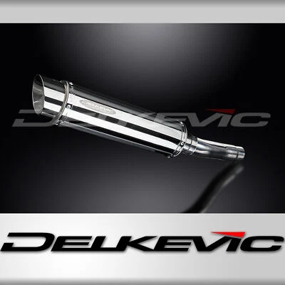 Triumph Speed Triple 955i 02-04 Slip On 14" Round Stainless Exhaust Muffler Kit - Image 1 of 4