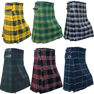 Utility Tartan Kilts Highland Handmade Kilts Royal Stewart 16oz 8 Yard Scottish - Picture 1 of 37
