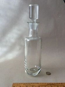 MID CENTURY HOHLGEBLASEN 50er JAHRE DEKANTER ROHLING UNGESCHNITTEN. - Bild 1 von 5