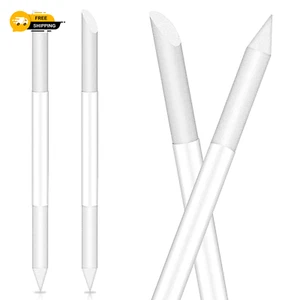 Glass Cuticle Pusher Set of 2 Cuticle Remover Tool Glass Nail Cuticle Trimmer St - Picture 1 of 15