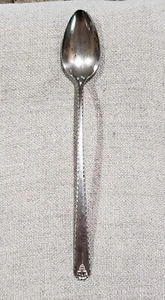 Oneida Prestige Bordeaux antique silverplate iced tea spoon 4 star plate 7.5" - Picture 1 of 4