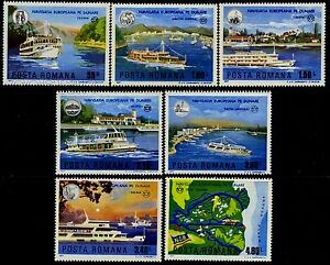 1977 Flussschiffe, Donauschifffahrt, Delta-Karte, Schiffe, Boote, Rumänien, Mi.3484, postfrisch