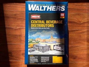 WALTHERS 1/87 HO SCALE CORNERSTONE CENTRAL BEVERAGE DISTRIBUTORS  # 933-4042 F/S - Picture 1 of 6