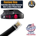 Valentine One Radar Detector Gen 1 & Gen 2 Power Cord Custom Size From 2" - 10