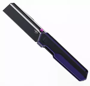 Cuchillo plegable Bestech Tardis negro/púrpura mango G10 D2 negro/satinado BlBG54D - Imagen 1 de 6