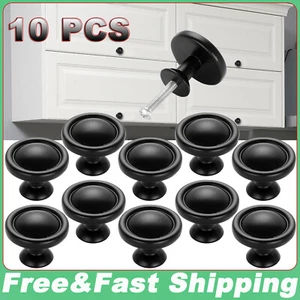 10 Stück【Schwarz】Schrankknöpfe Schublade Küche Kommode Möbel Türgriff Ziehen - Bild 1 von 10