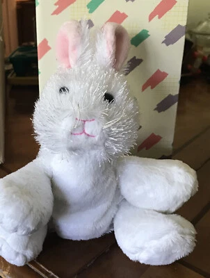 Ganz Webkinz White Rabbit Bunny Plush HM078 Easter Gift B43 - Image 1 of 4
