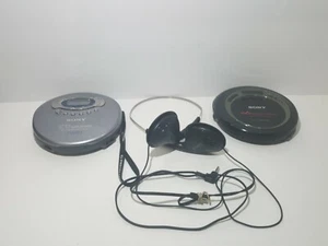 Lot Of 2 Sony Walkman CD Players For Parts (D-EJ611) (D-131) - Picture 1 of 6