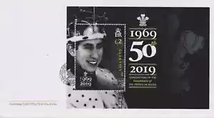 GUERNSEY 2019 Prince Charles/50th Ann of Investiture £2 Mini-Sheet SG MS1788 FDC - Picture 1 of 1