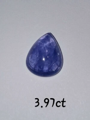 Piedra preciosa suelta de tanzanita certificada **rara** 3,97 quilates Foto 1 de 3
