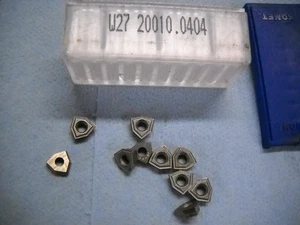 10 NEW KOMENT CARBIDE INSERTS W27 20010.0404 511 - Picture 1 of 1