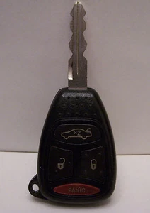 GENTLY USED Chrysler Dodge Jeep 4 Button Remote Keyless Entry Fob - Picture 1 of 1