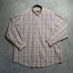 ORVIS Men Shirt Button Up XXL Plaid Print RWBY Wrinkle Free Long Sleeve - Picture 1 of 9
