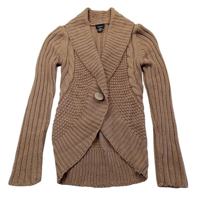 Suéter Rue 21 S Para Mujer Cárdigan Manga Corta Marrón Chuncky Tejido Acrílico Foto 1 de 4