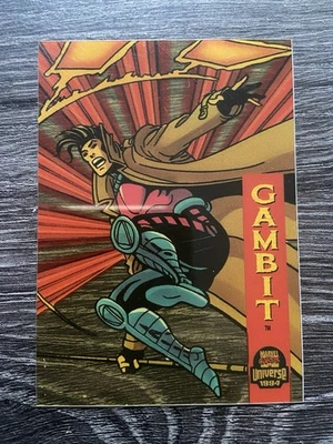 GAMBIT 1994 Fleer Marvel Universe Suspended Animation Chase Card #1 of 10 - Image 1 of 2