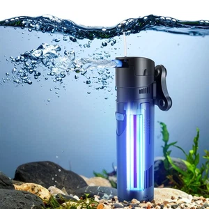 Aquarium Filter U-V, 200 Gallon Fish Tank Filter with U-V Light - Picture 1 of 10