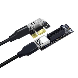 PCIE-Riser-Kabel, 10 Gbit/S, USB 3.0, PCI Express X1 auf X1, Verlängerungsk8807 - Bild 1 von 6