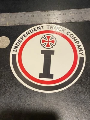 INDEPENDENT SKATEBOARD TRUCK CO Independent Truck Co, 5" X 5” Vintage Skateboard Sticker Early 2000’s Rare