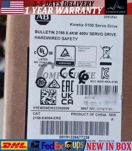 Sealed AB 2198-E4004-ERS Kinetix 5100 Servo Drive  US Free Tax - Picture 1 of 2