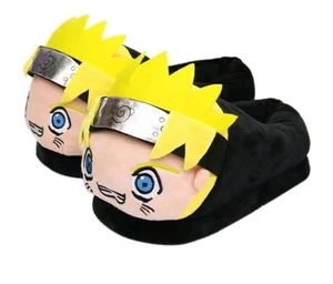Naruto Uzumaki Shippuden Plush Slippers Adult One Size Fits Most New - Picture 1 of 7