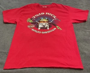 Harley Davidson Toad Suck T Shirt Uomo Grande Double Sided Conway Arkansas 2011 - Foto 1 di 13