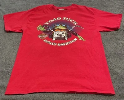 Harley Davidson Toad Suck T Shirt Mens Large Double Sided Conway Arkansas 2011 - Image 1 of 4