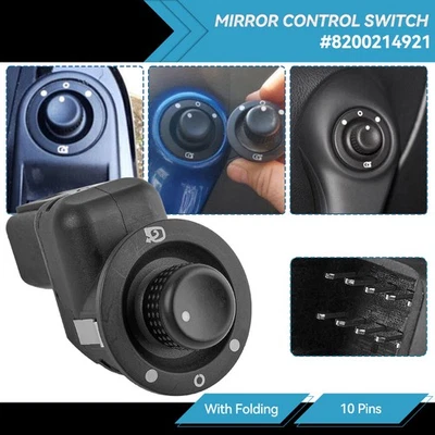 8200214921 For Renault Captur Clio MK4 Modus Electric Wing Mirror Control Switch - Image 1 of 4